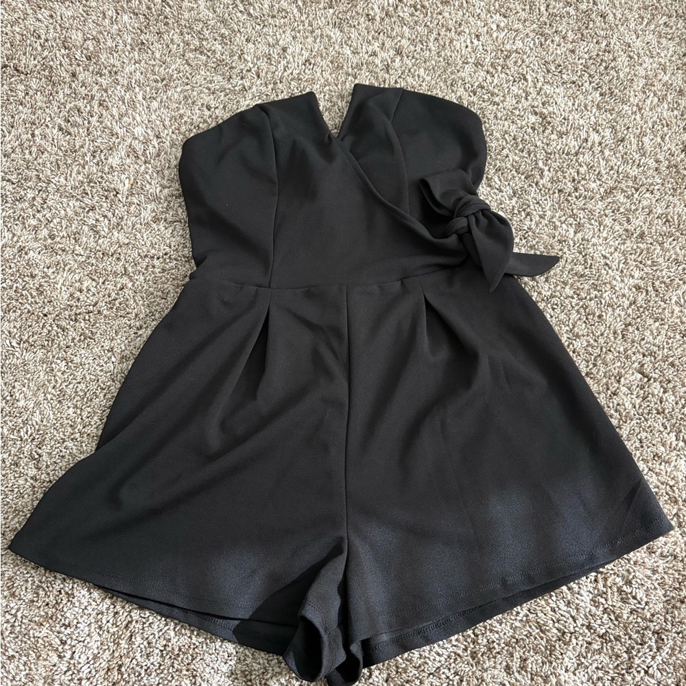 Miami Black Strapless Jumpsuit
